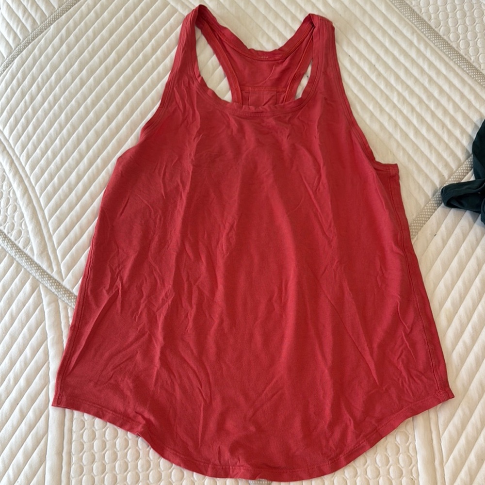 Lululemon Athletica Tank Top in Vibrant Red with Breathable Fabric